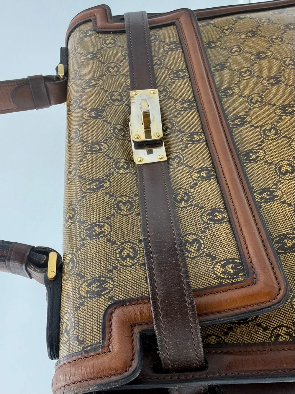🐢MORABITO 1905 PARIS • 1960’s Vintage Monogram SCALA 32 Bag • Made in FRANCE